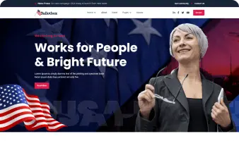 Ballotbox website developed by ElectronThemes Webflow development team